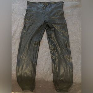 SPANX Black Faux Leather Leggings